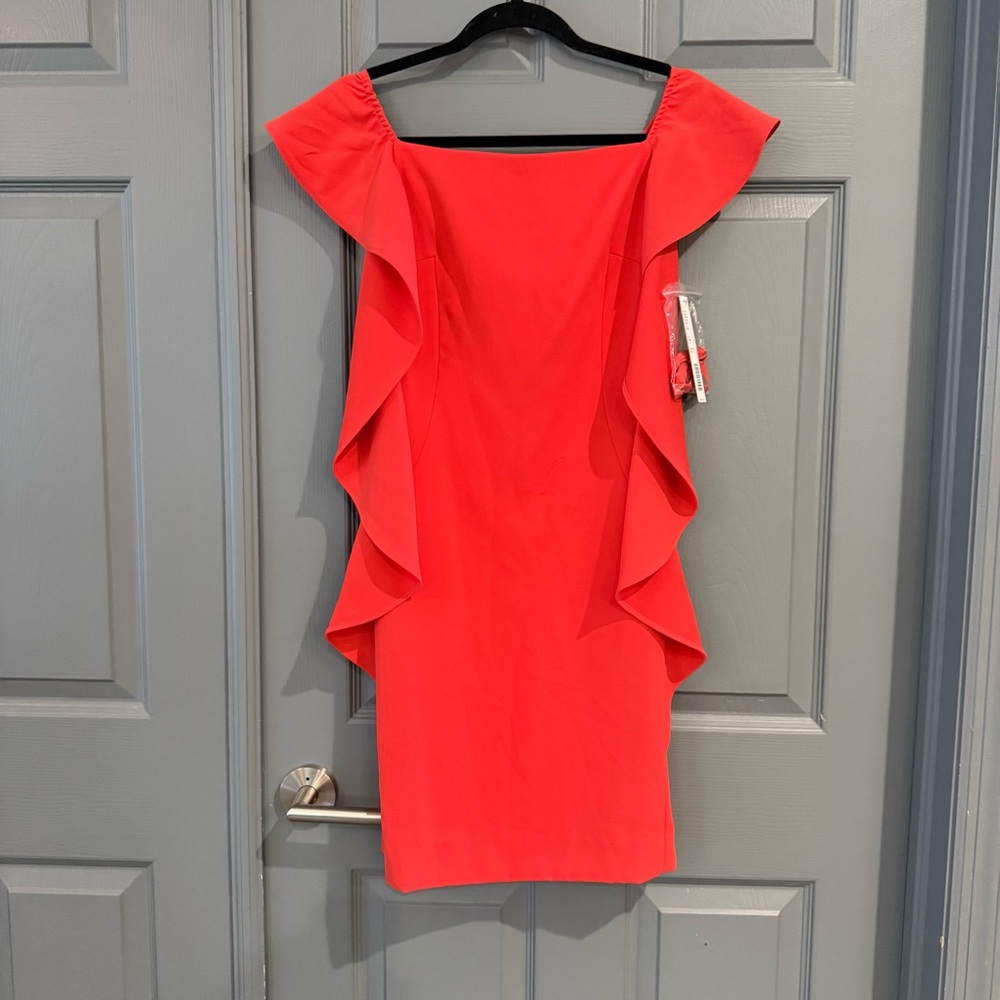ANTONIO MELANI Vibrant Red Mini Dress - Picture 1 of 7